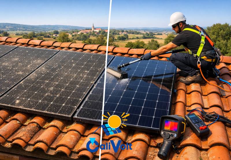 Nettoyage des panneaux solaires à Saint Pierre de Lages