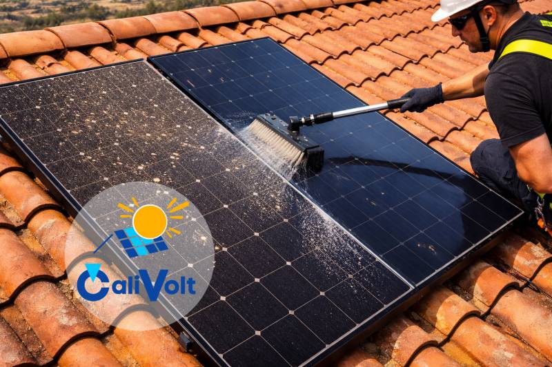 Nettoyage de panneaux photovoltaiques à preserville