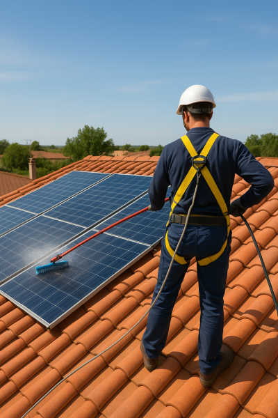 Nettoyage de panneaux photovoltaïques chez les particuliers à Toulouse